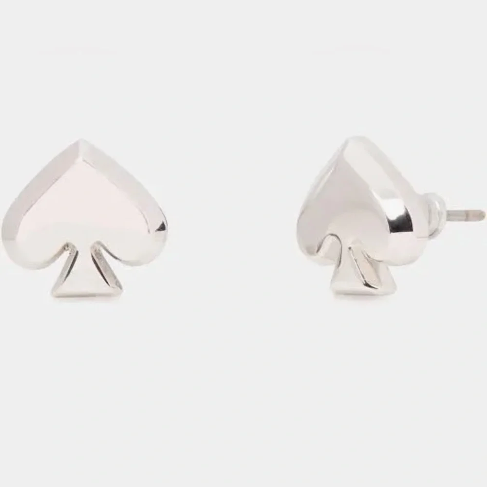Kate Spade NWT Everyday Spade Metal Studs - Silver